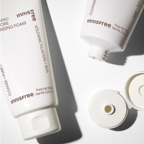 이니스프리 화산송이 모공 바하 클렌징 폼 후기 분석 - 한 손에 들어오는 사이즈