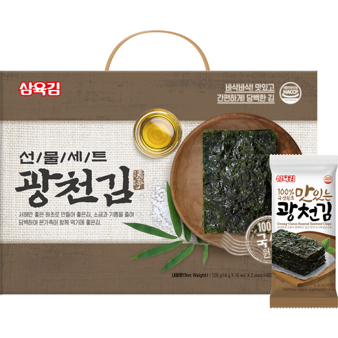 삼육김 광천김 선물세트 4호 4g 32p, 1박스