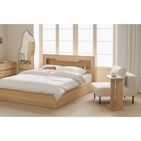 파로마 아몬드 수납 헤드 평상형 침대 + 본넬 라텍폼스 20t 매트리스 세트 방문설치 후기 분석 - 프레임 상세 디테일