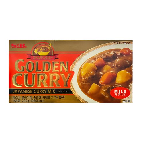 에스비골든 카레 순한맛, 220g, 1개