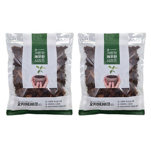 가든잇 깨끗한 오키아타바크 소포장 최대립 12~18mm, 2개, 2L
