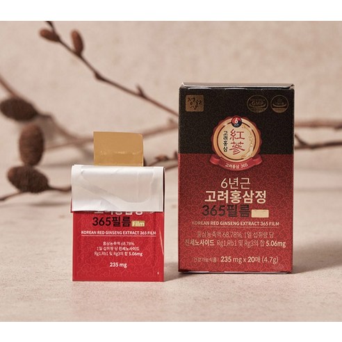 Jungwonsam 6年根高麗紅蔘萃取口含片60片入, 14.1g, 1盒- 優惠推薦