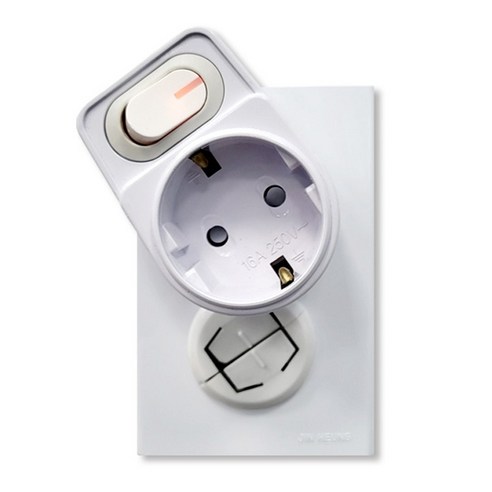 에코파워탭 국내 제조 LED 절전형 L자형 멀티탭 1구 EPM-L4011 솔직 후기 | 실제 배치 사진 포함 - 상품 이미지 4