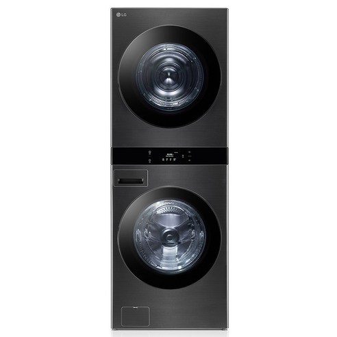 LG전자 트롬 오브제컬렉션 워시타워 세탁기 FL25KJU + 건조기 RL21KJU 25kg + 21kg 방문설치, WL21KDU, 스페이스 블랙(세탁기), 스페이스 블랙(건조기)