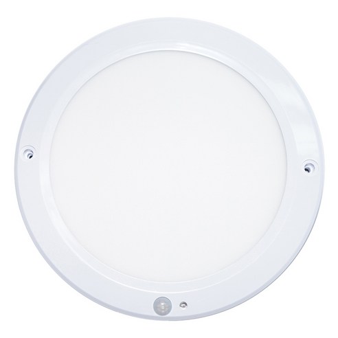 장수램프 LED 엣지 슬림 원형 센서등 20W 200mm, 전구색, 1개