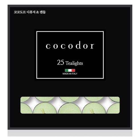 코코도르 티라이트 캔들, 쉐프, 10g, 25개