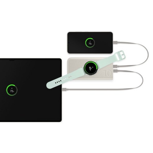 삼성전자 0.2m 케이블 포함 PD PPS 유선 2포트 초고속 무선 충전 보조배터리 25W C타입 이미지 4