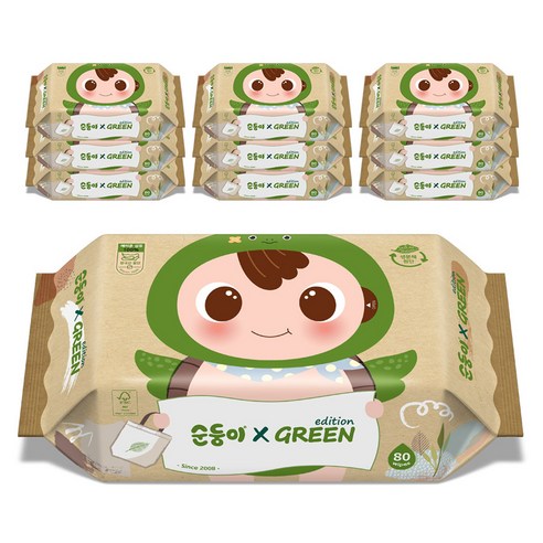 순둥이 그린 에디션 물티슈 리필형 육아맘 솔직 후기 | 실사용 리뷰 - 상품 이미지 1