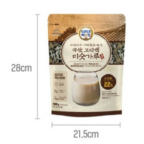 배대감 임금님표 이천쌀로 만든 국산 고단백 미숫가루 500g, 4개 이미지 4