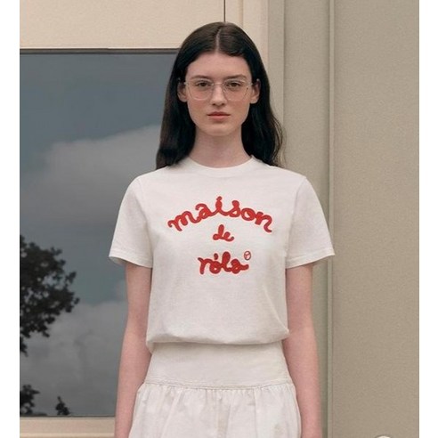 로라로라 MAISON DE ROLA EMBROIDERY 티셔츠의 쾌적한 소재