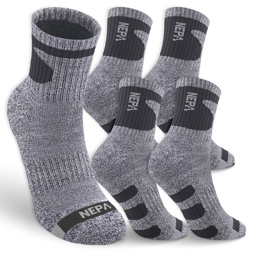 네파 남성용 쿠션 중목 양말 A타입 5족 세트 착용 후기 | 사이즈/핏 총정리 - 상품 이미지 1