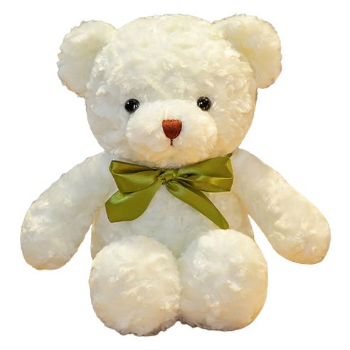 밴프 아동용 곰인형, 30cm, 리본화이트(BD034), 1개