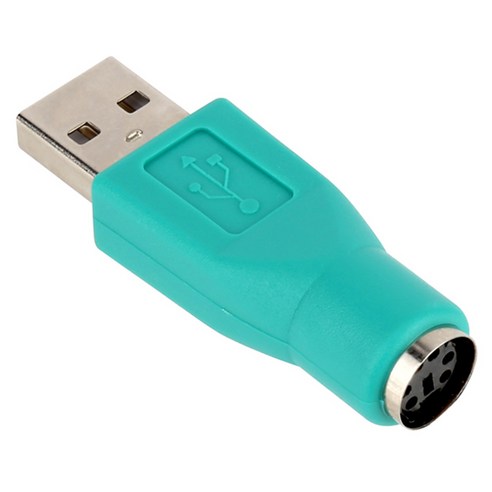 넥스트유 PS2 to USB 키보드 변환 젠더 블루 50mm, NEXT-1648PS2, 7개