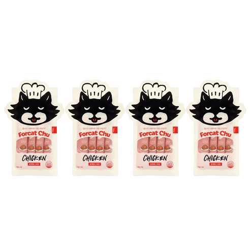 닥터펠리스 고양이 포캣츄 짜먹는 간식 4p, 치킨, 56g, 4개