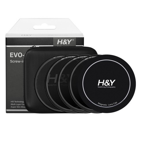에이치앤와이 HD Evo IR ND8 / 16 / 32 마그네틱 필터 세트 82mm, EVK82 (82mm), 1세트
