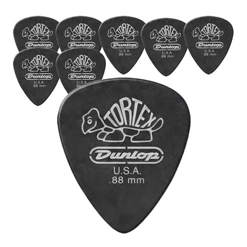 Dunlop 톨텍스 피치블랙 재즈 III 기타 픽크 8p + 카누벨 픽크 3p, 1세트