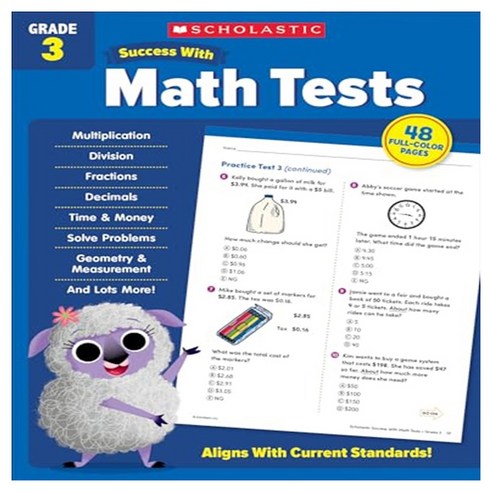 스콜라스틱 Success with Math Tests Grade 3 - 교육정책/개혁 | 쿠팡
