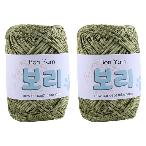 마마니트 보리 뜨개실, 18 인디고그린, 2개