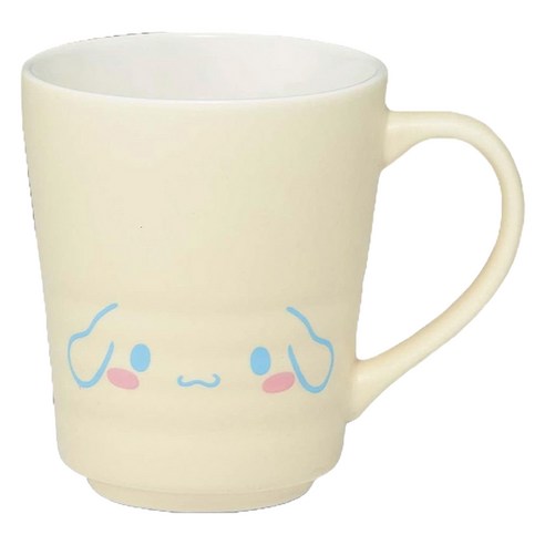 스케이터 캐릭터 도자기제 핸들컵 CHMG2 260ml, 산리오 아이보리, 1개