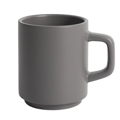 벤자민 무광 파스텔 컬러 레고 스택 머그 330ml, 쿨그레이, 1개