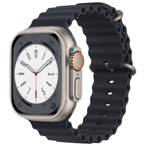 스마트워치 호환 오션 스트랩 밴드 AOS2 42 / 44 / 45 / 49mm, 미드나잇블루, 1개
