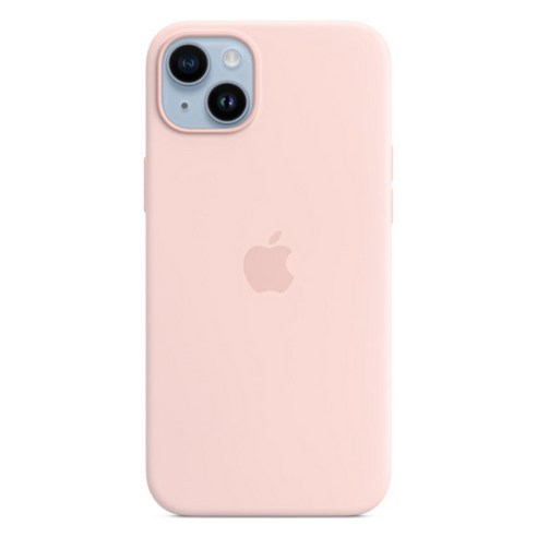 Apple 정품 아이폰 맥세이프 실리콘 케이스, 아이폰14 Plus, 초크핑크