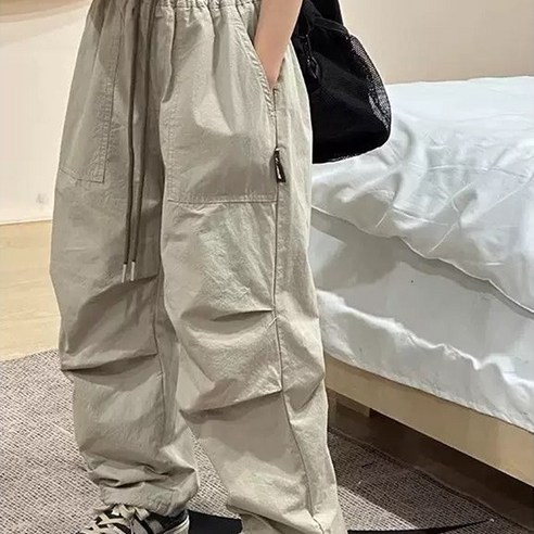 Arbe 여아용 베이직 바스락 나일론 팬츠