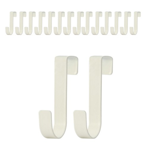 모나코올리브 모노 싱크대 철제 도어 후크, 화이트, 16개