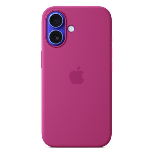 Apple 정품 아이폰 맥세이프 실리콘 케이스, 아이폰 16, 후크시아