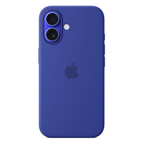 Apple 정품 아이폰 맥세이프 실리콘 케이스, 아이폰 16, 울트라마린