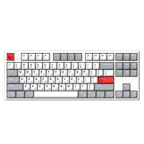 한성컴퓨터 동그리 8K 유무선 텐키리스 키보드 35g, RETRO POINT, GK893B PRO, 무접점