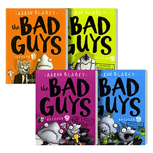 SCHOLASTIC The Bad Guys： The Bad Box 1~4冊套書, Aaron Blabey ...