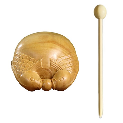 Topia 黃楊木 木魚 木鐸 雙魚 小葉黃楊木, 單一商品, 1個 - 康加鼓/其他打擊樂器 | 酷澎
