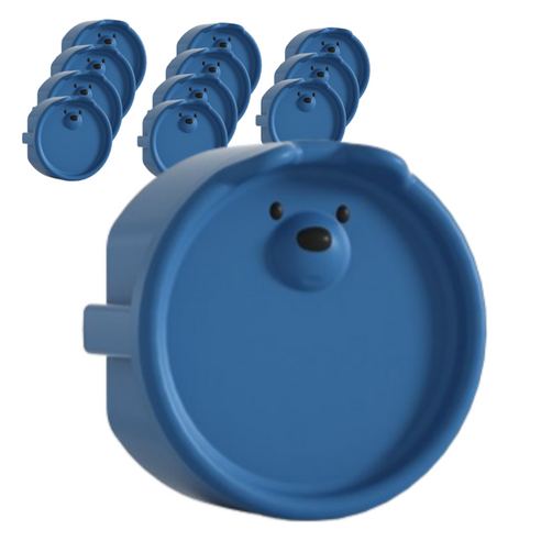 원더파파 귀여운 곰돌이 콘센트 안전마개, 네이비, 12개 네이비 × 12개, 네이비 × 12개 섬네일