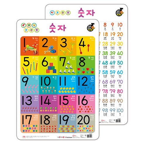 세이펜호환 New 소리 나는 벽그림 숫자 2종 세트 육아맘 솔직 후기 | 실사용 리뷰 - 대표 이미지