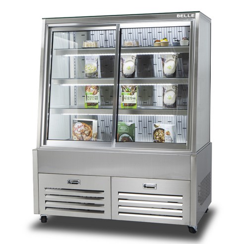 BELLE 프리미엄 쇼케이스 사선 앞문형 스테인리스 방문설치 개봉기 | 실사용 후기 썸네일