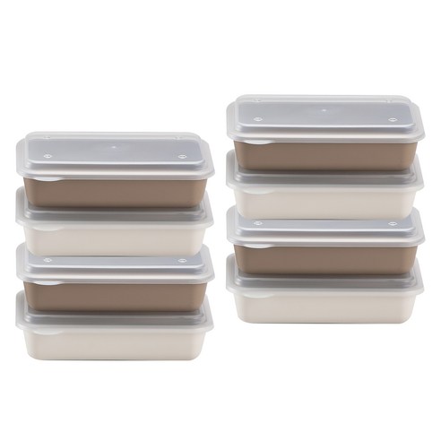 아띠홈 밀프렙 1단 도시락, 크림 + 초코, 8개