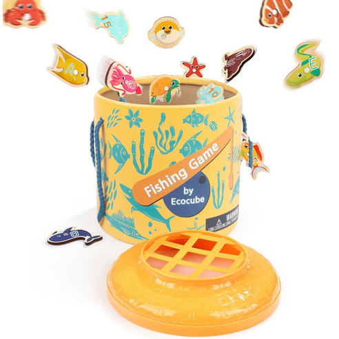 에코큐브 유아용 원목 자석 낚시놀이 세트 육아맘 솔직 후기 | 실사용 리뷰 - 상품 이미지 2