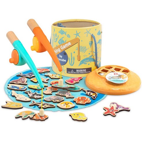 에코큐브 유아용 원목 자석 낚시놀이 세트 이미지 3