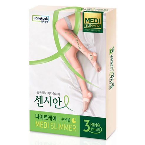 센시안 동국제약 나이트케어 의료기기 수면용 다리 압박밴드 PINK, 허벅지형, 1개