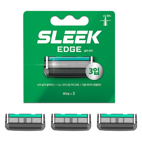 도루코 슬릭 엣지 면도날, 3개입, 1개