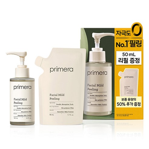 프리메라 페이셜 마일드 필링 젤 100ml + 50ml 리필, 1개