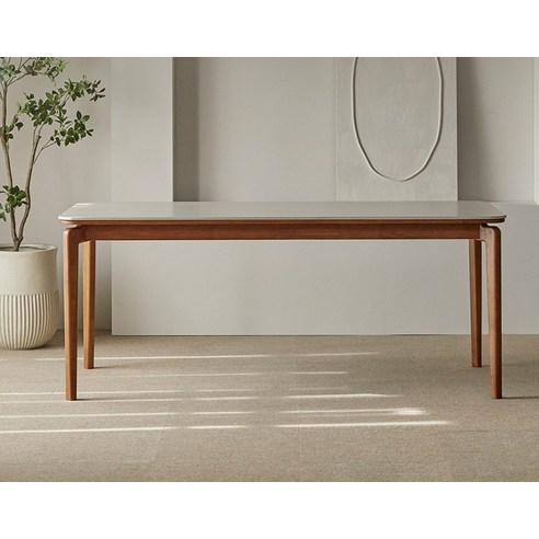 파로마 리샤르B 통세라믹 원목식탁 + 의자세트 4인 방문설치 후기 분석 - 통세라믹 상판의 디테일한 질감