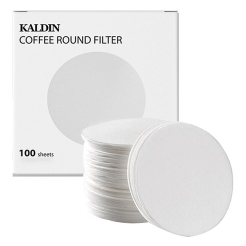 칼딘 모카포트 포터필터 여과지 더치커피기구 올 라운드 필터 화이트 60mm, 100개입, 1개