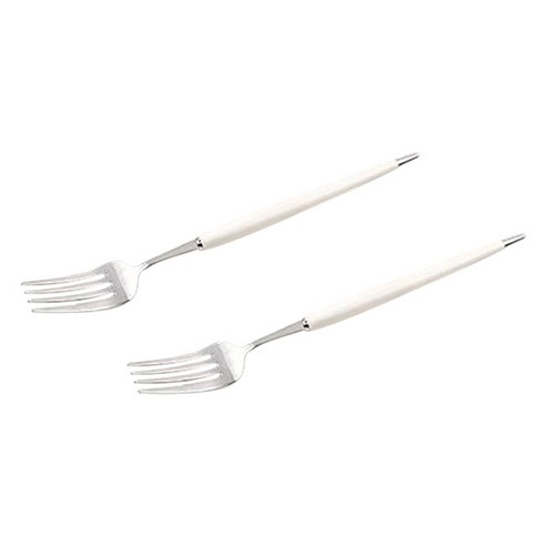 보겐 몽블랑 큐티 커트러리 디너포크, 화이트, 2개
