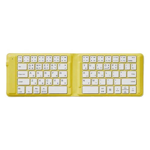 포켓몬스터 멀티 페어링 블루투스 무선 접이식 키보드, PIKACHU, PK602B, 제조사축