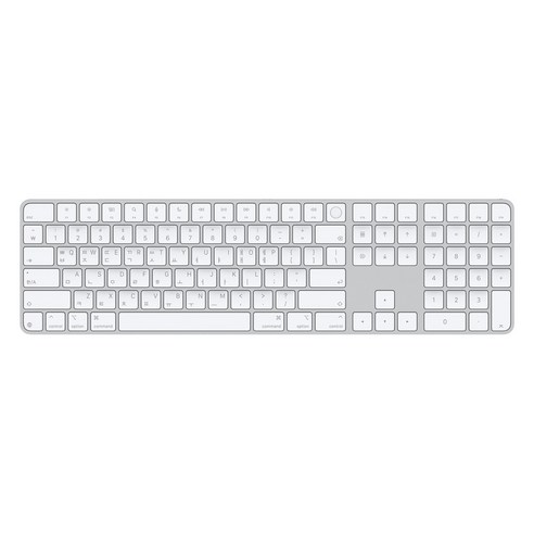 Apple 2024 Touch ID 숫자 키패드 Magic Keyboard, 화이트, 한국어