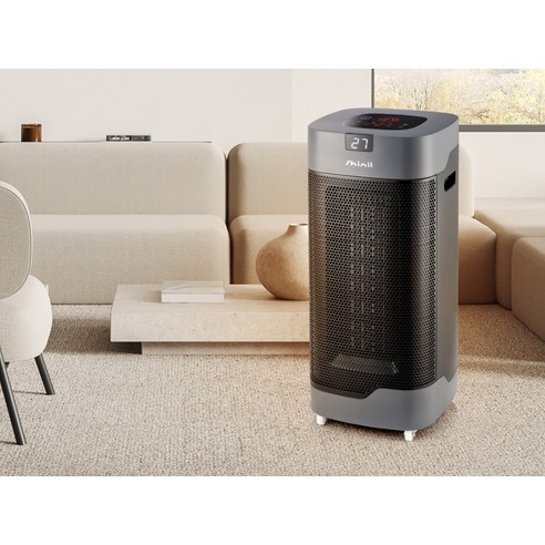 신일 PTC히터 온도 조절 및 타이머 기능 설명