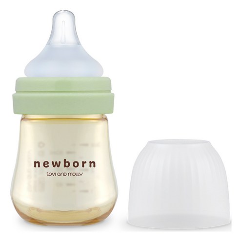 토비앤몰리 신생아 젖병 싱글팩, 그린, 80ml, 1개