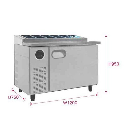 스타리온 김밥 토핑 냉장고 277L 올스텐 1200 1/3밧드 방문설치 개봉기 | 실사용 후기 - 상품 이미지 3